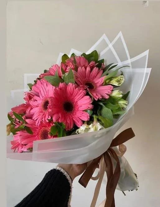 Ramo Buchón de Gerberas Rosadas